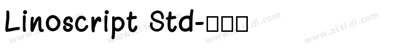 Linoscript Std字体转换